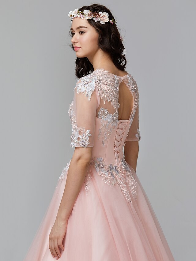 Ball Gown Chic & Modern Elegant & Luxurious Pastel Colors Prom Formal
