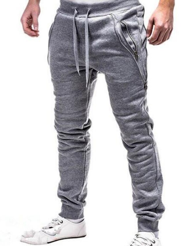  Men's Basic Daily Sweatpants Pants - Solid Colored Black Dark Gray Light gray XL XXL XXXL