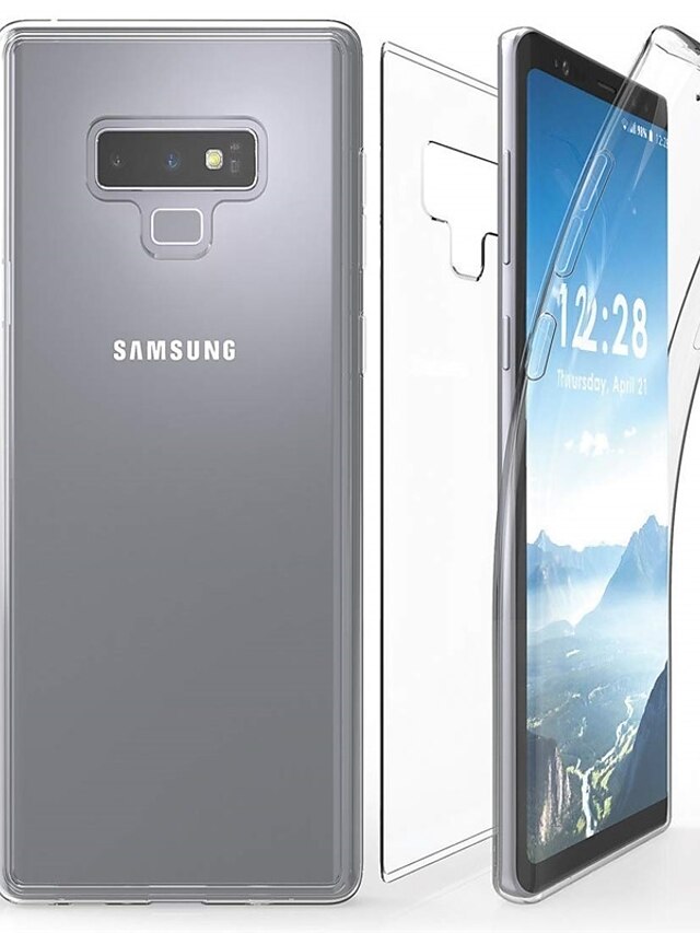  Custodia Per Samsung Galaxy Note 9 / Note 8 / Note 5 Transparente Integrale Tinta unita Morbido TPU