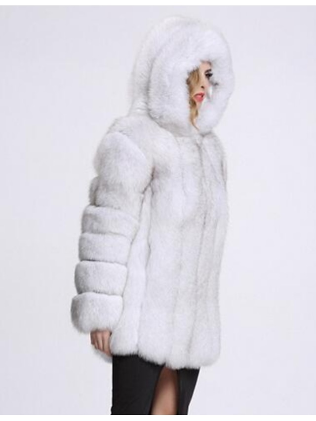 Womens Clothing Womens Outerwear | Womens Faux Fur Coat Teddy Coat Sherpa jacket Fleece Jacket Wedding Daily Fall Winter Long Co