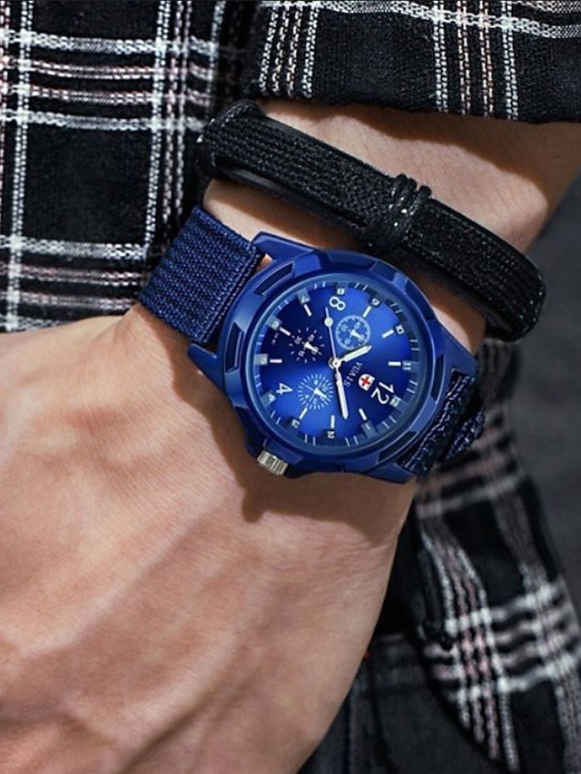  Men's Sport Watch Aviation Watch Analog Quartz Fashion Chronograph Casual Watch Cool / One Year