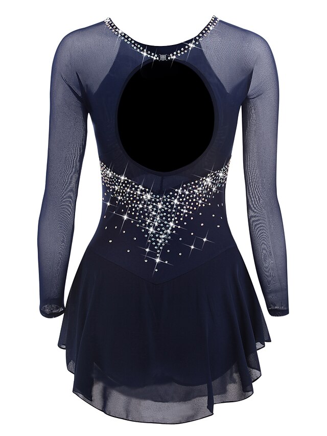 Figure Skating Dress Women's Girls' Ice Skating Dress Violet Black ...