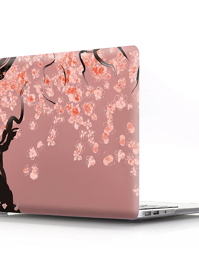  MacBook Etui Blomst PVC for MacBook Pro 13-tommer / MacBook Pro 15