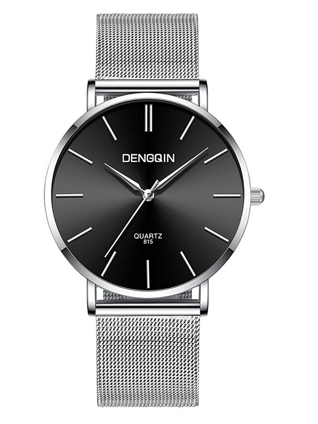  Men's Wrist Watch Analog Quartz Luxury Water Resistant / Waterproof Casual Watch Cool / One Year / Stainless Steel