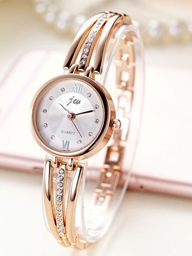  Women's Bracelet Watch Gold Watch Analog Quartz Ladies Casual Watch / Stainless Steel