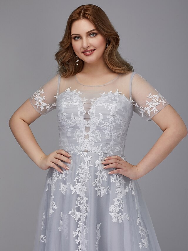 A-Line Elegant Vintage Prom Formal Evening Dress Square Neck Short Sleeve Floor Length Satin with Pleats c2915
