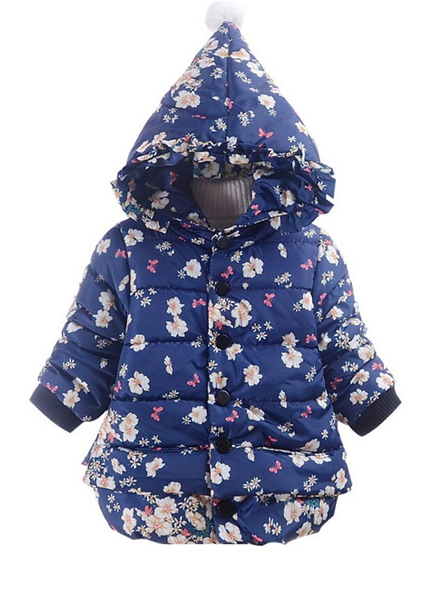  Dítě Dívčí Základní Denní Jednobarevné Dlouhý rukáv Krátké Bundičky a kabáty Vodní modrá / Toddler