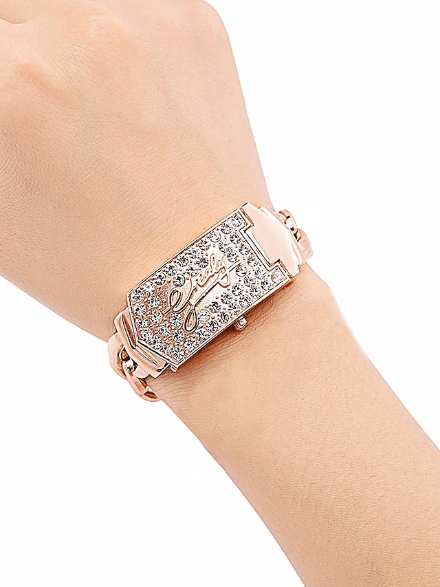  Women's Luxury Watches Bracelet Watch Wrist Watch Quartz Ladies Water Resistant / Waterproof Analog Rose Gold Silver / Stainless Steel