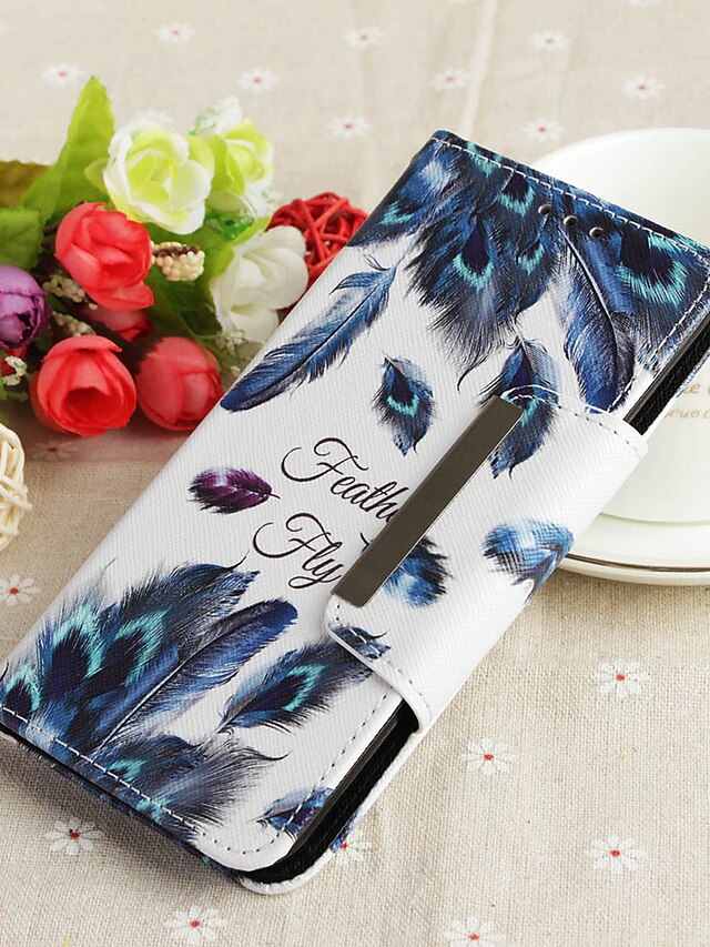  Case For Xiaomi Xiaomi Redmi Note 5A / Xiaomi Redmi Note 5 Pro / Xiaomi Redmi 6 Pro Wallet / with Stand / Pattern Full Body Cases Feathers Hard TPU / Xiaomi Redmi Note 4X / Xiaomi Redmi Note 4