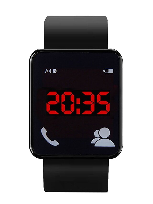  Men's Wrist Watch Digital Casual Water Resistant / Waterproof LCD Analog Black Purple Blue / Silicone