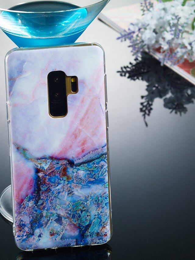  Case For Samsung Galaxy S9 / S9 Plus / S8 Plus IMD / Pattern Back Cover Marble Soft TPU