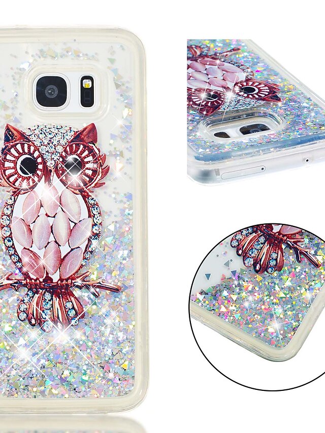  Custodia Per Samsung Galaxy S7 edge Resistente agli urti / Glitterato Per retro Fantasia 