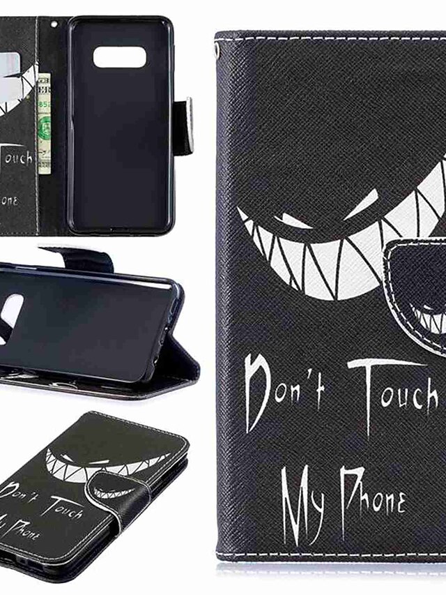  Case For Samsung Galaxy S9 / S9 Plus / S8 Plus Wallet / Card Holder / with Stand Full Body Cases Word / Phrase Hard PU Leather