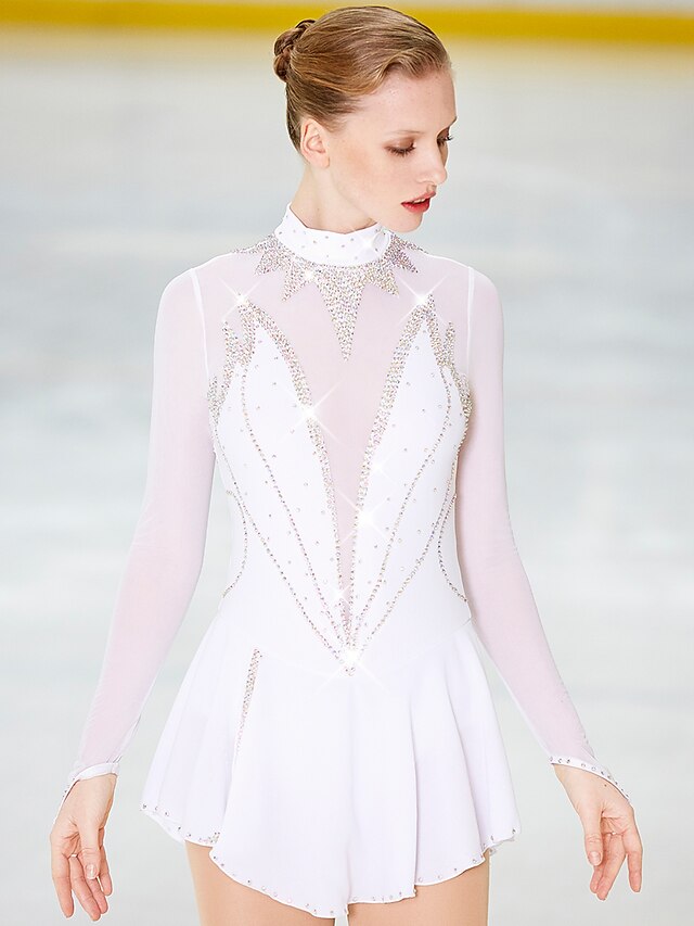 Figure Skating Dress Women's Girls' Ice Skating Dress Outfits Light