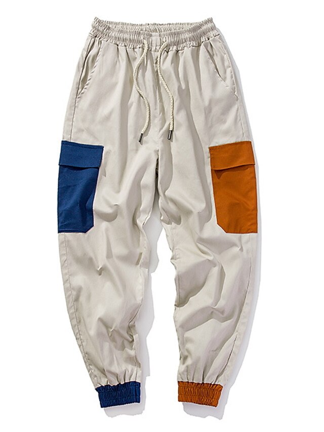  Per uomo Moda città Quotidiano Chino / Cargo Pants Pantaloni - Monocolore Nero Cachi XL XXL XXXL