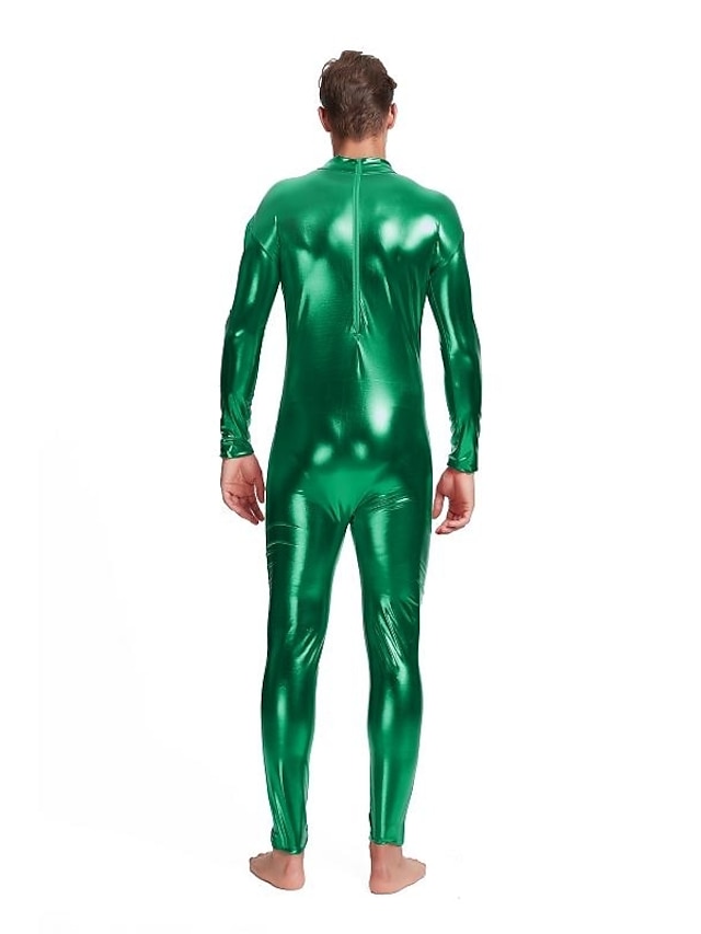 Zentai Suits Cosplay Costume Adults Spandex Latex Cosplay Costumes Sex Mens Solid Colored 