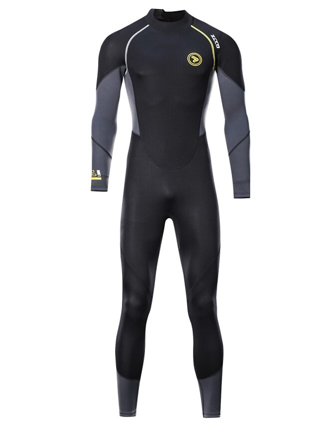 ZCCO Men's Full Wetsuit 1.5mm SCR Neoprene Diving Suit Thermal Warm UPF50+ Quick Dry High Elasticity Back Zip - Swimming Diving Surfing Scuba Patchwork Spring Summer Autumn / Fall