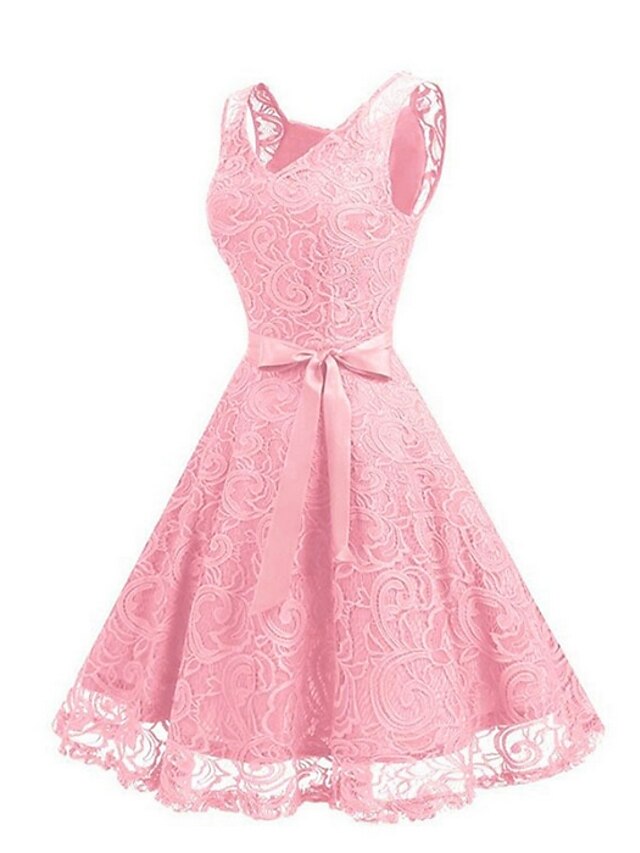  Women's A Line Dress Pink Gray Wine L XL XXL