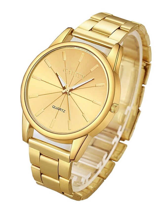  Couple's Dress Watch Wrist Watch Gold Watch Quartz Silver / Gold Stopwatch Casual Watch Analog Fashion - Gold Silver