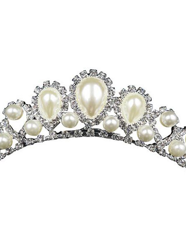  Women's For Homecoming Royalty Imitation Pearl Silver Plated Alloy White