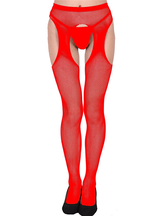  Women's Thin Pantyhose - Solid Colored / Sexy / Fashion 10D Red Blushing Pink Fuchsia One-Size