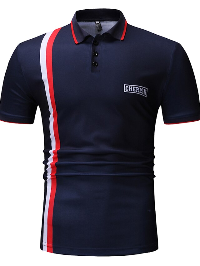 Men's Golf Shirt Tennis Shirt Short Sleeve Daily Tops Streetwear Shirt ...