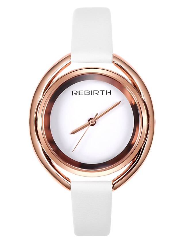  REBIRTH Damen Armband-Uhr Quarzuhren Analog Quarz Elegant Kreativ Armbanduhren für den Alltag / Ein Jahr / PU - Leder
