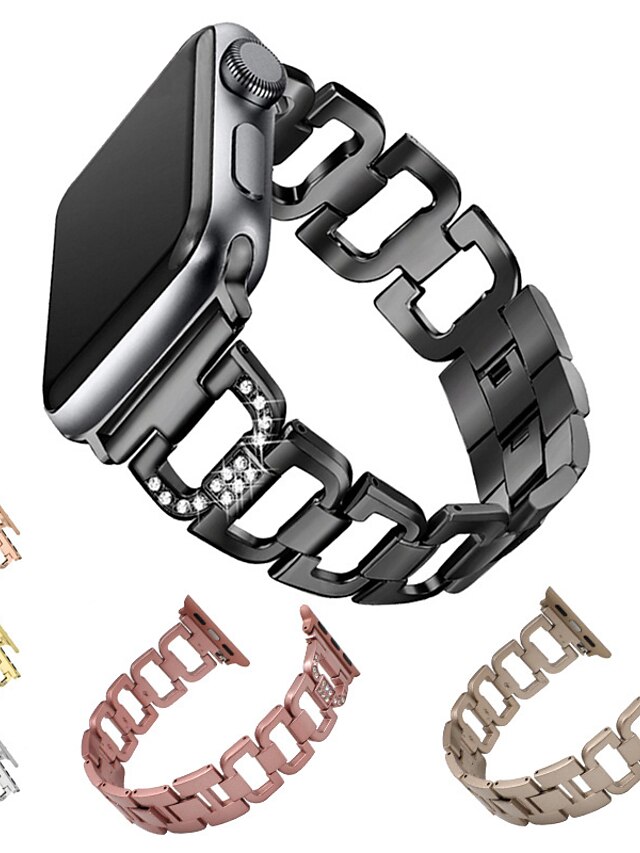  Watch Band for Apple Watch Series 4/3/2/1 Apple Modern Buckle Metal / Stainless Steel Wrist Strap