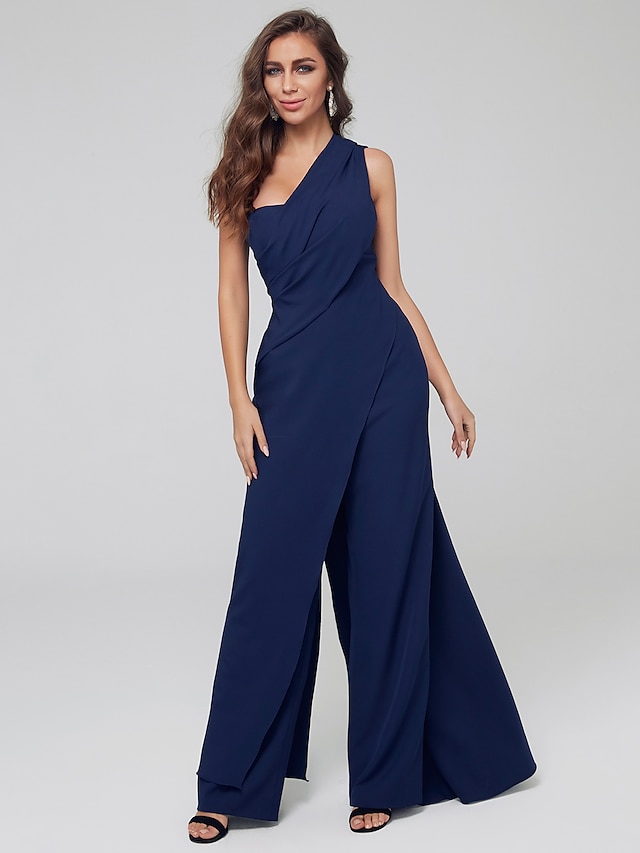 Jumpsuit / Pantsuit Mother of the Bride Dress Plus Size Sexy One ...