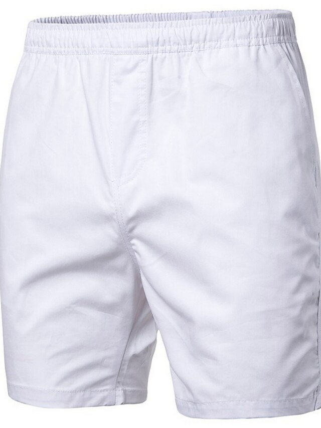  Men's Basic Plus Size Chinos / Shorts Pants - Solid Colored Navy Blue Fuchsia Khaki XXL XXXL XXXXL