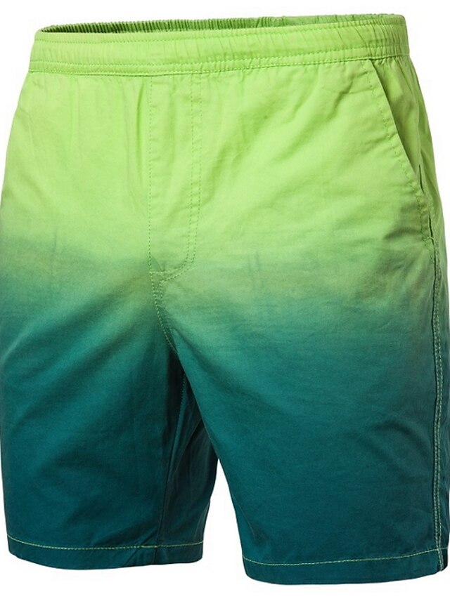  בגדי ריקוד גברים בסיסי צ'ינו / שורטים מכנסיים - צבעים מרובים צהוב ירוק בהיר כחול בהיר XXL XXXL XXXXL