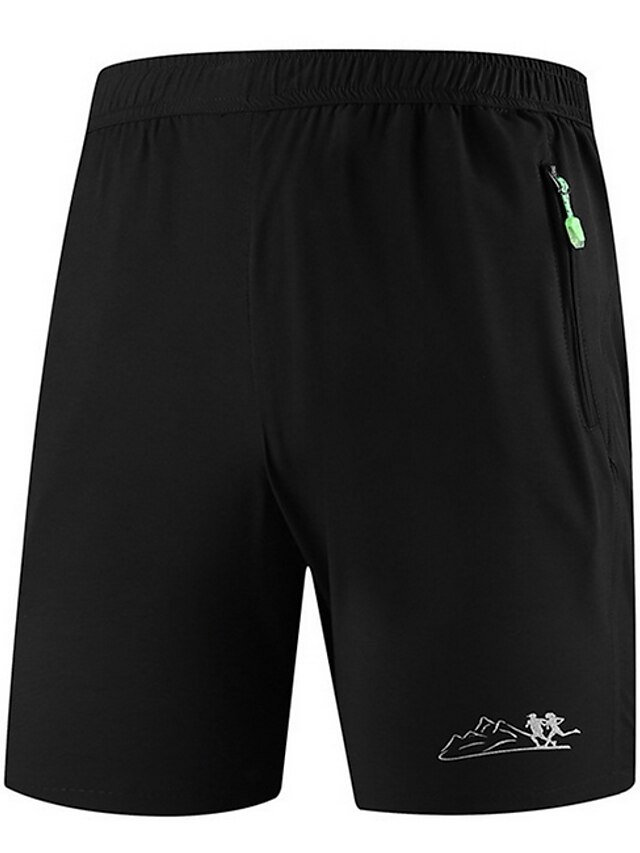  Men's Basic Shorts Pants Solid Colored Drawstring Black