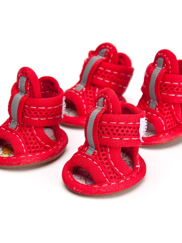  siateczkowe buty dla psów z kapeluszem przeciwsłonecznym, oddychające buty dla małych psów, wodoodporne sandały dla zwierząt