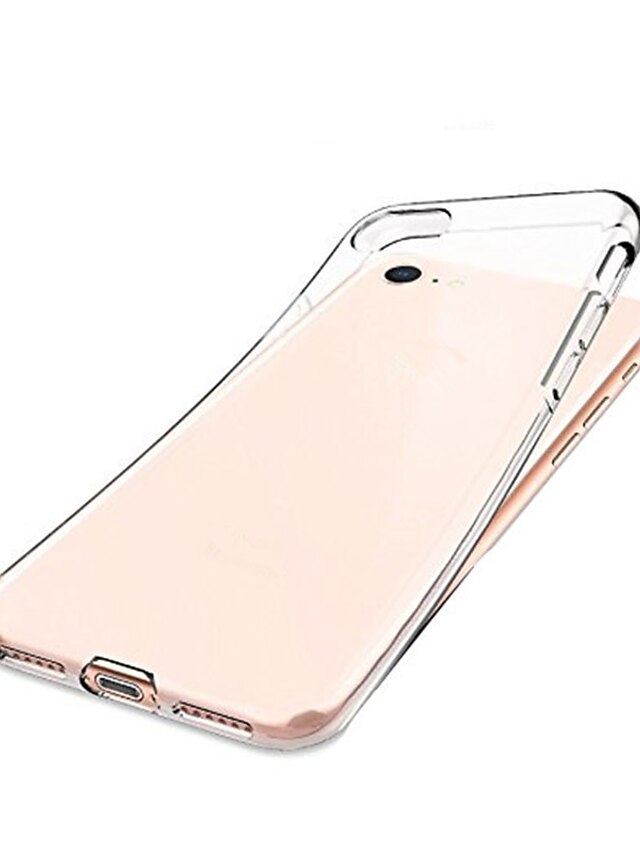  Etui Käyttötarkoitus Apple iPhone 8 / iPhone 7 / iPhone SE (2020) Iskunkestävä Takakuori Läpinäkyvä Pehmeä TPU