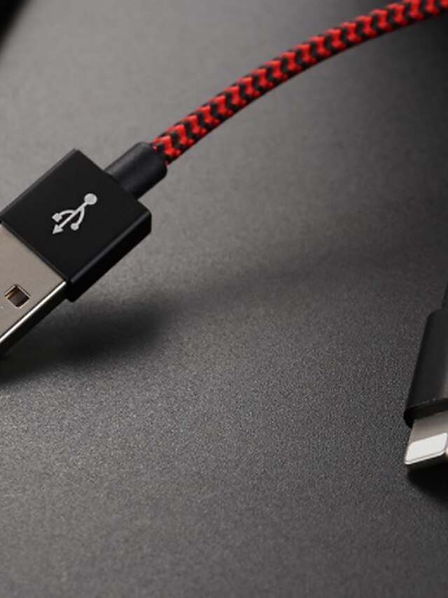  Iluminación Cable Normal Acero Inoxidable Adaptador de cable USB Para iPhone