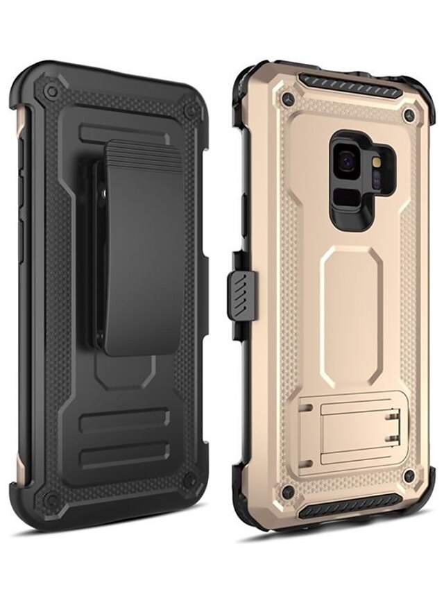  Case For Samsung Galaxy S9 Shockproof / with Stand Back Cover Armor PC