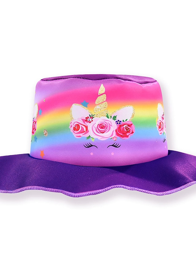  Kids Girls' Sweet Cartoon Spandex Hats & Caps Purple / Fuchsia One-Size