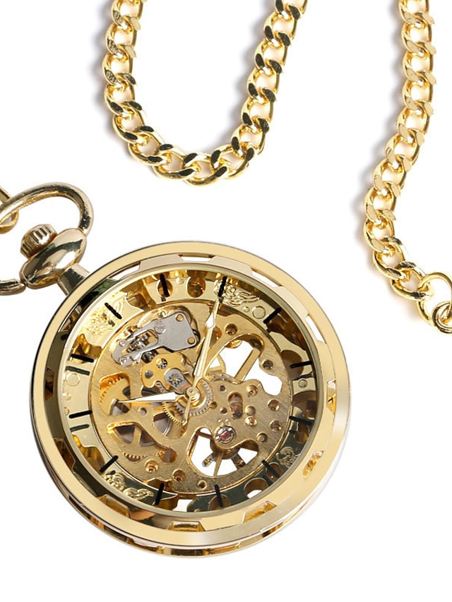  Мужчины Карманные часы Крупный циферблат Титановый сплав Часы