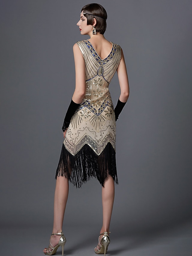 The Great Gatsby Charleston Roaring 20s 1920s Cocktail Dress Vintage ...