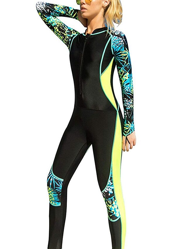 SBART Women's Rash Guard Dive Skin Suit UV Sun Protection UPF50+ Breathable Full Body Swimsuit