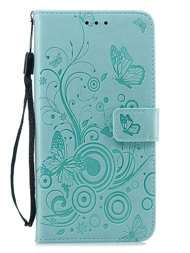  Case For Samsung Galaxy S9 / S9 Plus / S8 Plus Wallet / Card Holder / Shockproof Full Body Cases Butterfly / Solid Colored PU Leather