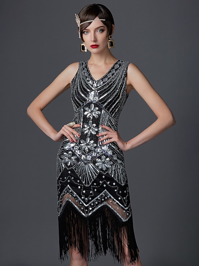 Roaring 20s Sparkle & Shine 1920s Prom Dress Cocktail Dress Flapper ...