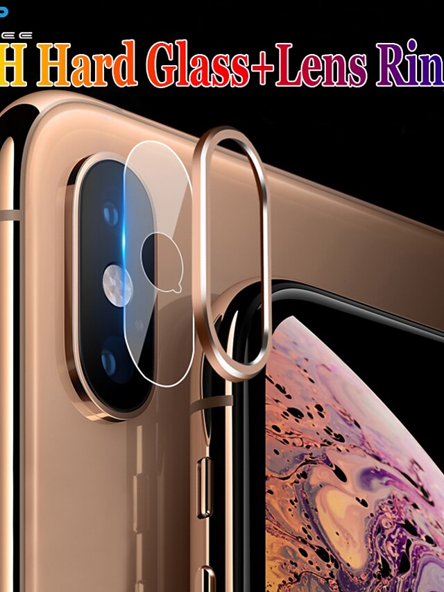  for iphone xs max camera protector screen tempered glass +metal lens ring case on for iphone xs max xsmax iphone x xr film cover