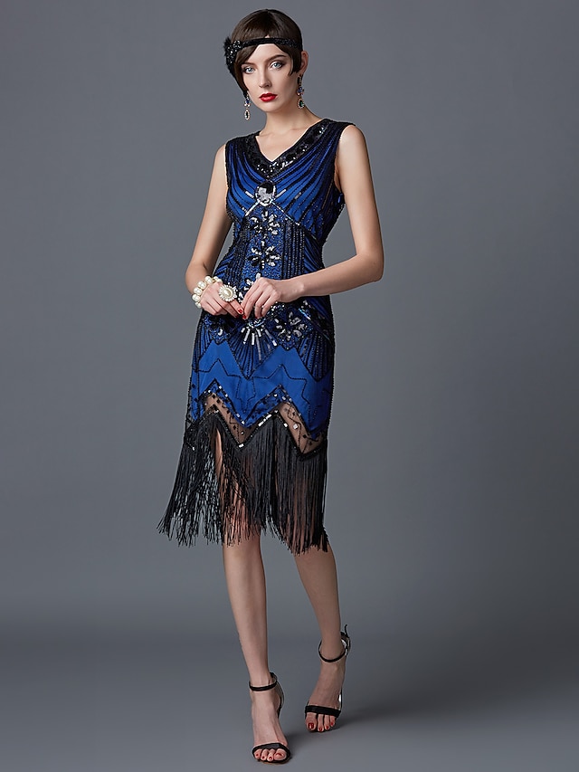 Roaring 20s 1920s Roaring Twenties Cocktail Dress Vintage Dress Flapper ...