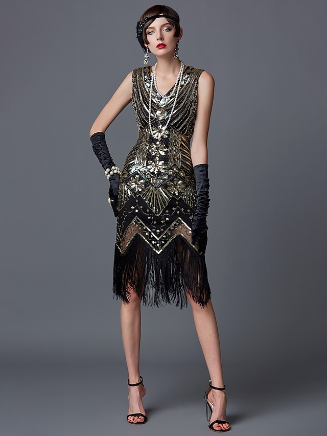 The Great Gatsby Charleston Roaring 20s 1920s Cocktail Dress Vintage ...