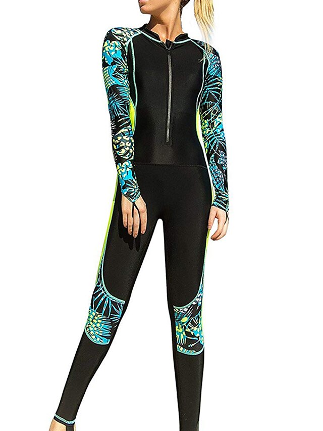 SBART Women's Rash Guard Dive Skin Suit UV Sun Protection UPF50+ Breathable Full Body Swimsuit