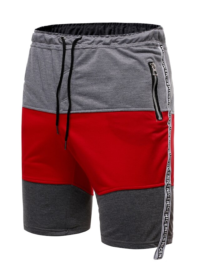  Men's Street chic Shorts Pants - Multi Color Red Green Blue US42 / UK42 / EU50 US44 / UK44 / EU52 US46 / UK46 / EU54 / Drawstring