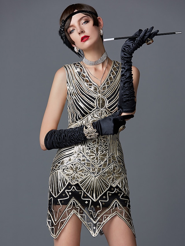 Roaring 20s 1920s Roaring Twenties Cocktail Dress Vintage Dress Flapper ...