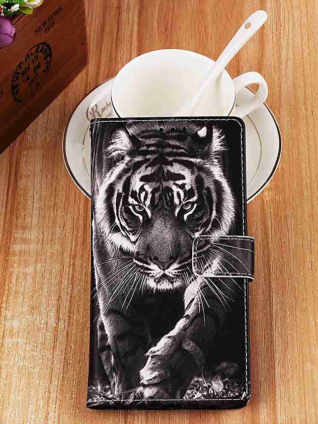  Capinha Para Apple iPhone 11 / iPhone 11 Pro / iPhone 11 Pro Max Carteira / Porta-Cartão / Com Suporte Capa Proteção Completa Animal PU Leather