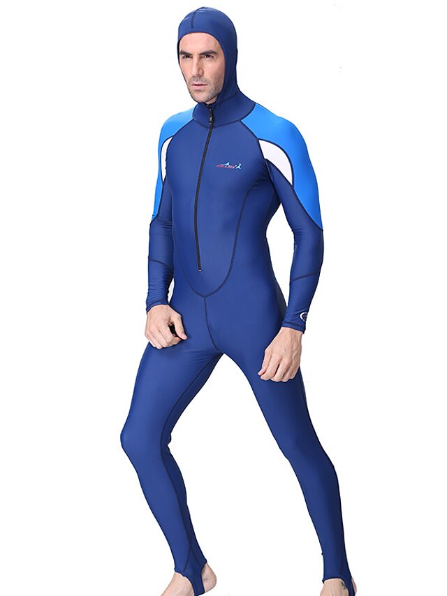  Dive&Sail Men's Rash Guard Dive Skin Suit 1mm Elastane Sun Shirt Thermal Warm Waterproof UV Sun Protection Long Sleeve Swimming Diving Snorkeling Patchwork / Breathable / Quick Dry / Breathable